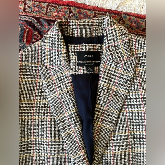 J Crew Sommerset blazer in glen plaid English wool— Women’s 00 - Picture 4 of 14